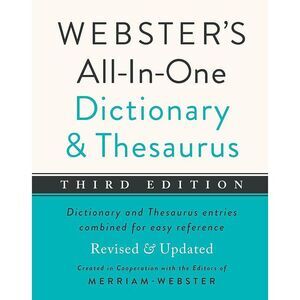 Webster's All-In-One Dictionary and Thesaurus, Third Edition -- Merriam-Webster